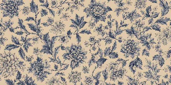 Indigo Garden — Wander & Bloom collection art print