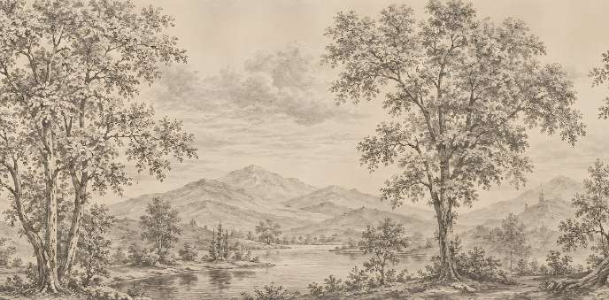 Mountain Sketch — Wander & Bloom collection art print